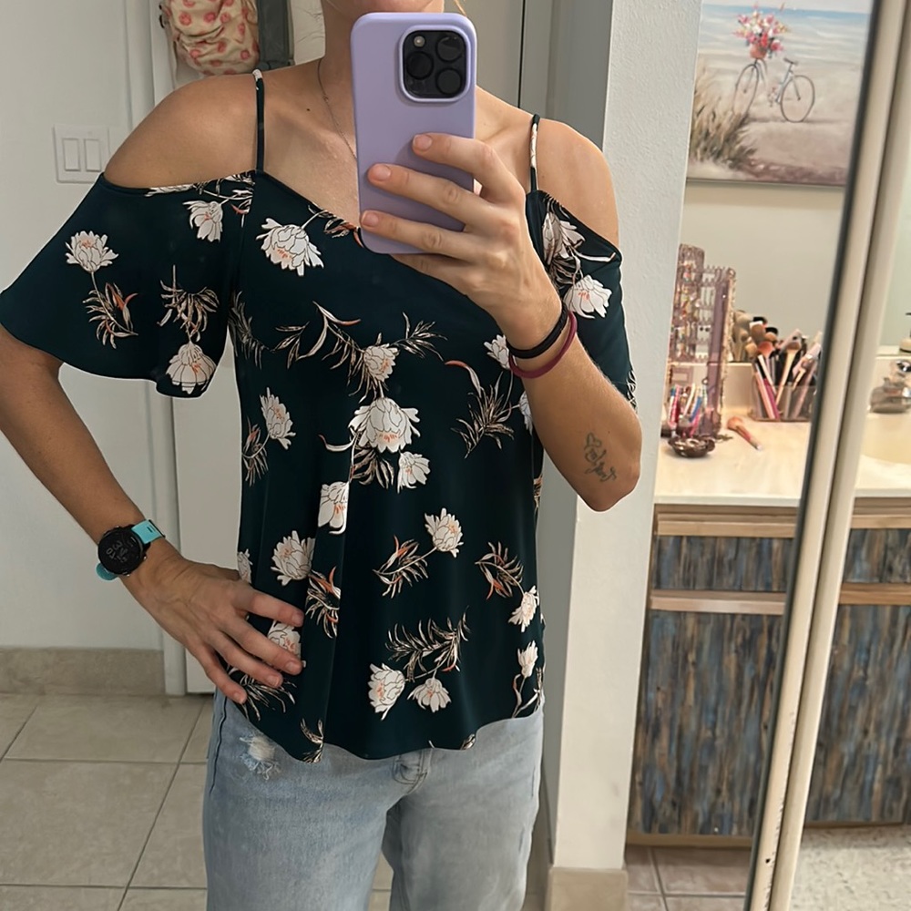 Kaleigh dark floral top